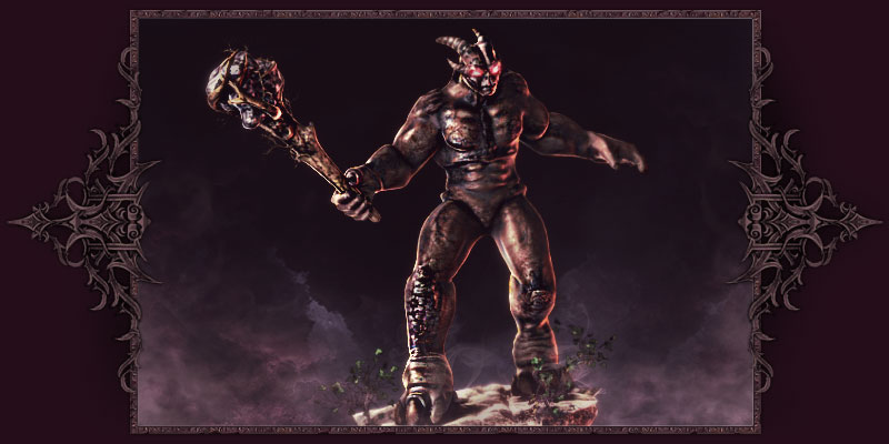 Demonio poderoso de la venganz